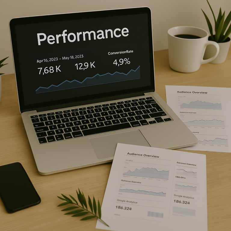 👉 „Performance-Marketing: Erfolgreiche Strategien mit datenbasierten Analysen“ 👉 „Google Analytics Report mit Performance-Daten – Datengetriebenes Online-Marketing“